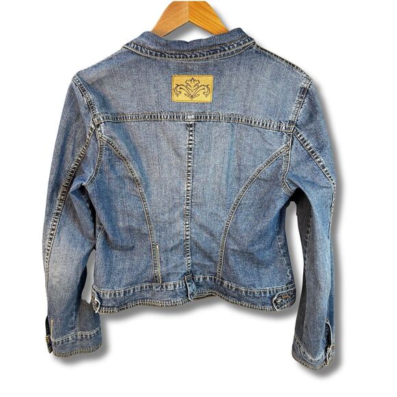 CAbi Denim Jean Jacket Womens Size Medium Blue Chest Pockets #511 - Picture 2 of 16